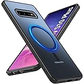 WakongHK for Samsung Galaxy S10 Plus Case with Magnetic,S10 Plus Phone case Military-Grade Drop Protection Galaxy S10+ Phone Case Matte Slim for Samsung S10 Plus Case Cover 6.4’’-Black
