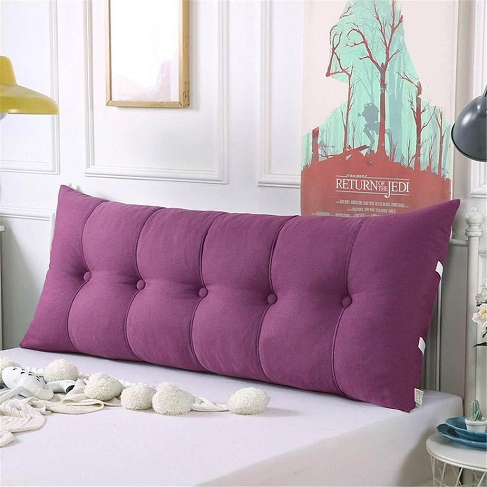 ZZKD Solid Color Bedside Cushion Sofa Bed Pillow Cushion