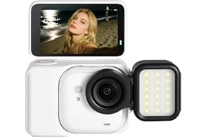 Mini Fill Light for Insta360 GO Ultra, Magnetic Camera Light for Insta 360 GO Ultra with 4 Color Temperatures & Stepless Dimm