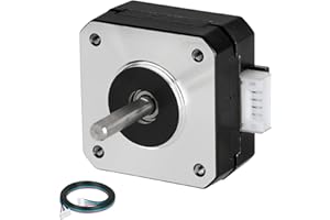 YEJMKJ Nema 17 Stepper Motor 1.66x1.66x0.81inch 145mNm High Torque 20.5mm/0.81inch Bipolar 1A-3.5V 2 Phase 4 Lead Step Motor for 3D Printer/CNC Milling Engraving Machine