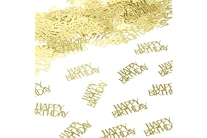Vofrise Gold Happy Birthday Confetti Birthday Party Decorations Baby/Adult Birthday Table Scatter Party Supplies 100PC