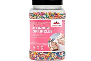 Hoosier Hill Farm Rainbow Decorating Sprinkles, 2LB (Pack of 1)