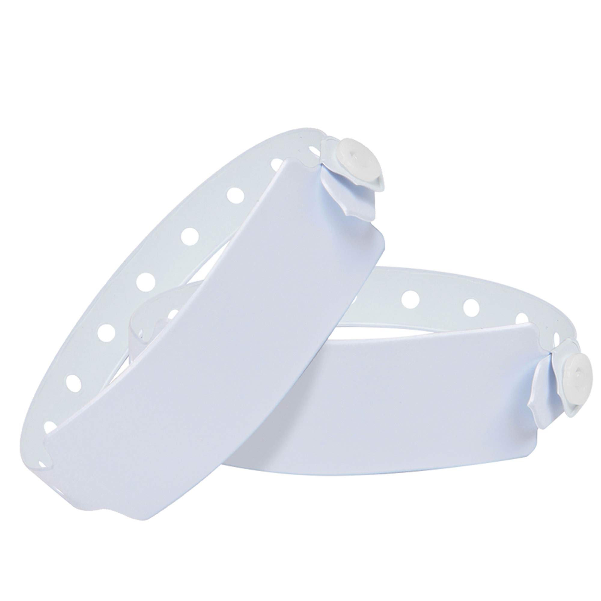 Wristall 100 Pack White Hospital Wristbands Vinyl Patient Id Bands Medical Plastic Wristbands by Fivepeans