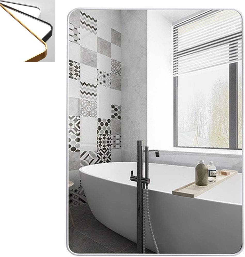 LXZSP Großer Badezimmerspiegel Wandspiegel Rechteckiger gerahmter