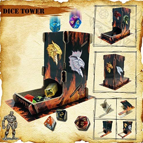 image for TOYFUL 6 Sets DND Dice Polyhedral Dungeons and Dragons DND RPG MTG Tab