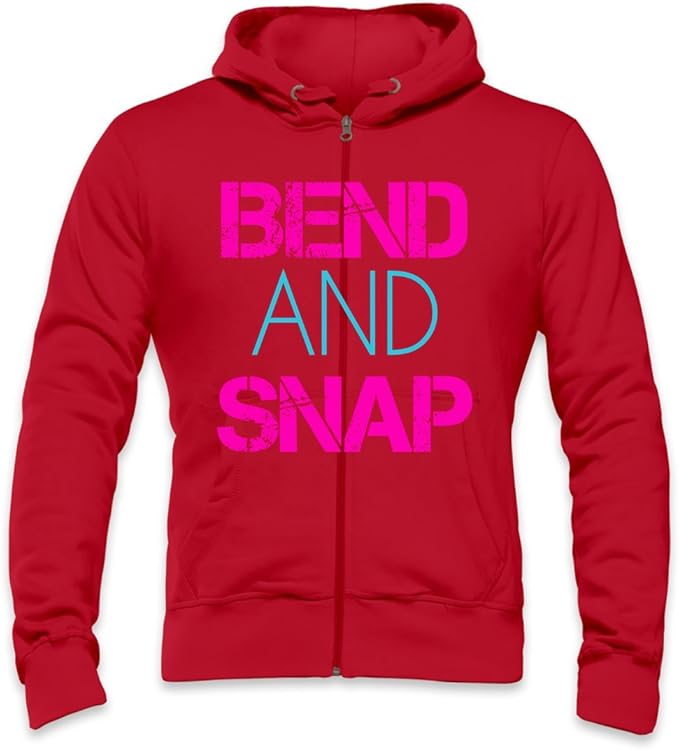 pink snap on hoodie