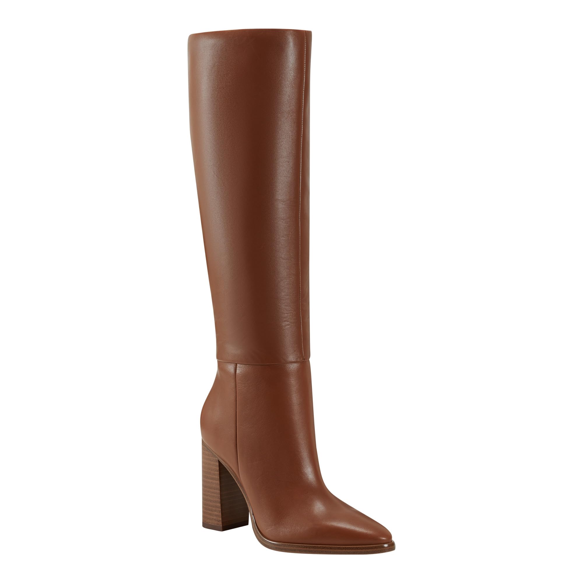 Marc Fisher LTD Women’s Lannie Boot, Brown Leather 101, 8.5