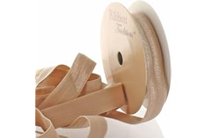 HAIRBOW CENTER LLC 5/8" Fold Over Elastic Tan 3 Yard