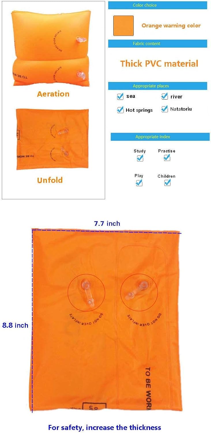 Topsung Arm Floaties Inflatable Swim Bands Rings Swimming Floats Tube Armlets for Children and Adult : Sports & Outdoors