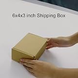RLAVBL 25 Pack Small White Corrugated Shipping Boxes 6 x 4 x 3 in view 6