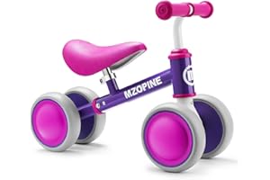 MZOPINE Baby Balance Bike Toddler Bike Kids Toys for 1 Year Old Boys Girls 12-24 Months Toys Kids Balance Bike Best First Birthday Gifts Children Walker Baby Walker 4 Wheels Bicycle