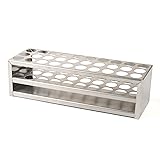 Okulab Test Tube Rack, 30 Holes Stainless Steel