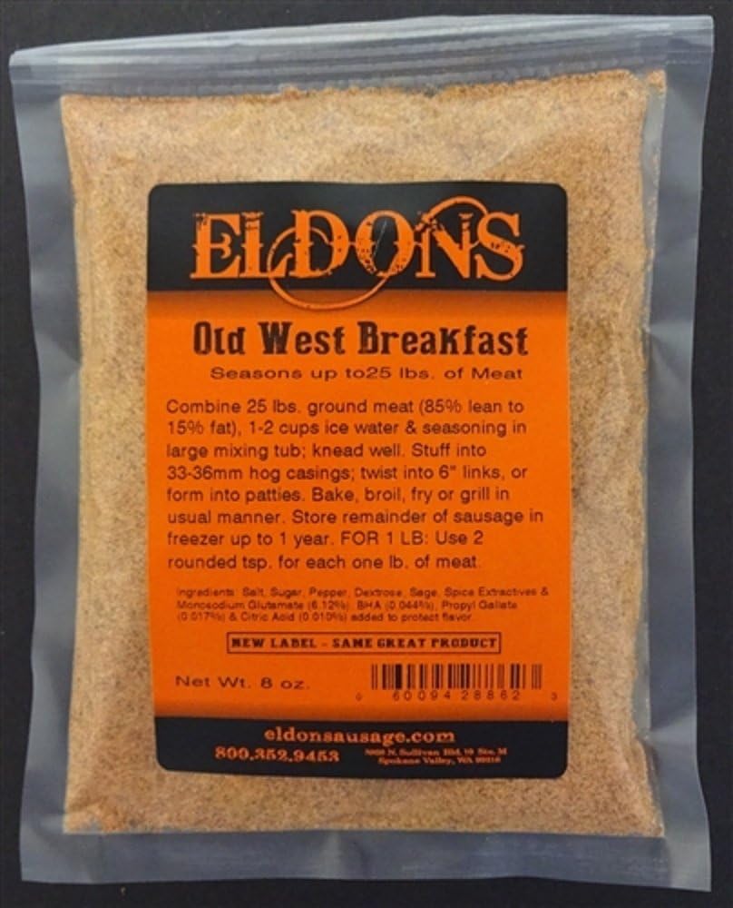Old West Style Fresh Breakfast Sausage Seasons 25 Lbs. #886