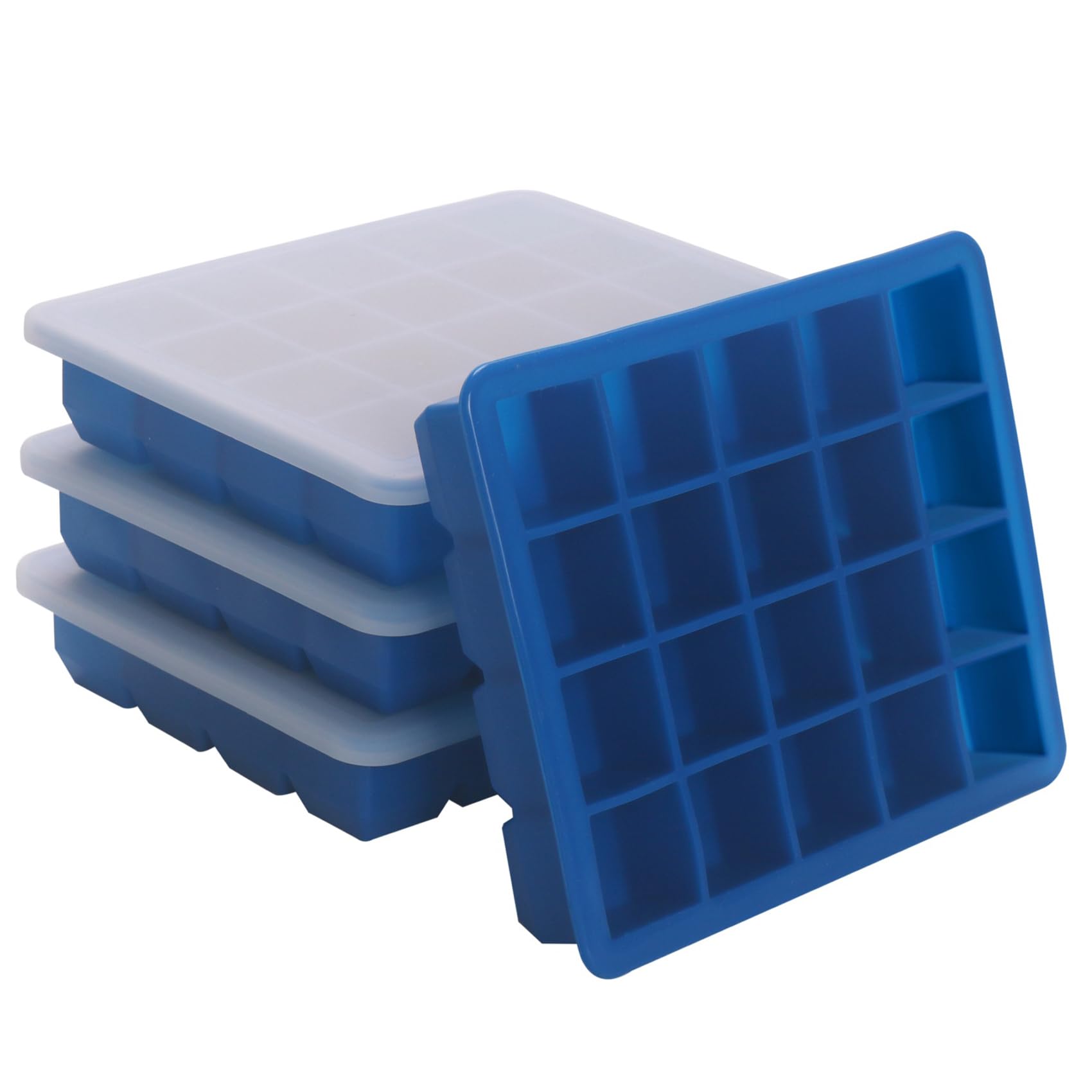 Photo 1 of 1 Tbsp Silicone Freezer Molds - Perfect for Storing Garlic, Herbs, Ginger, Pesto, Tomato Paste, Lemon Juice,Vegetable Purees,Purees and More - Silicone Food Freezer Tray(Blue 4 Pack)