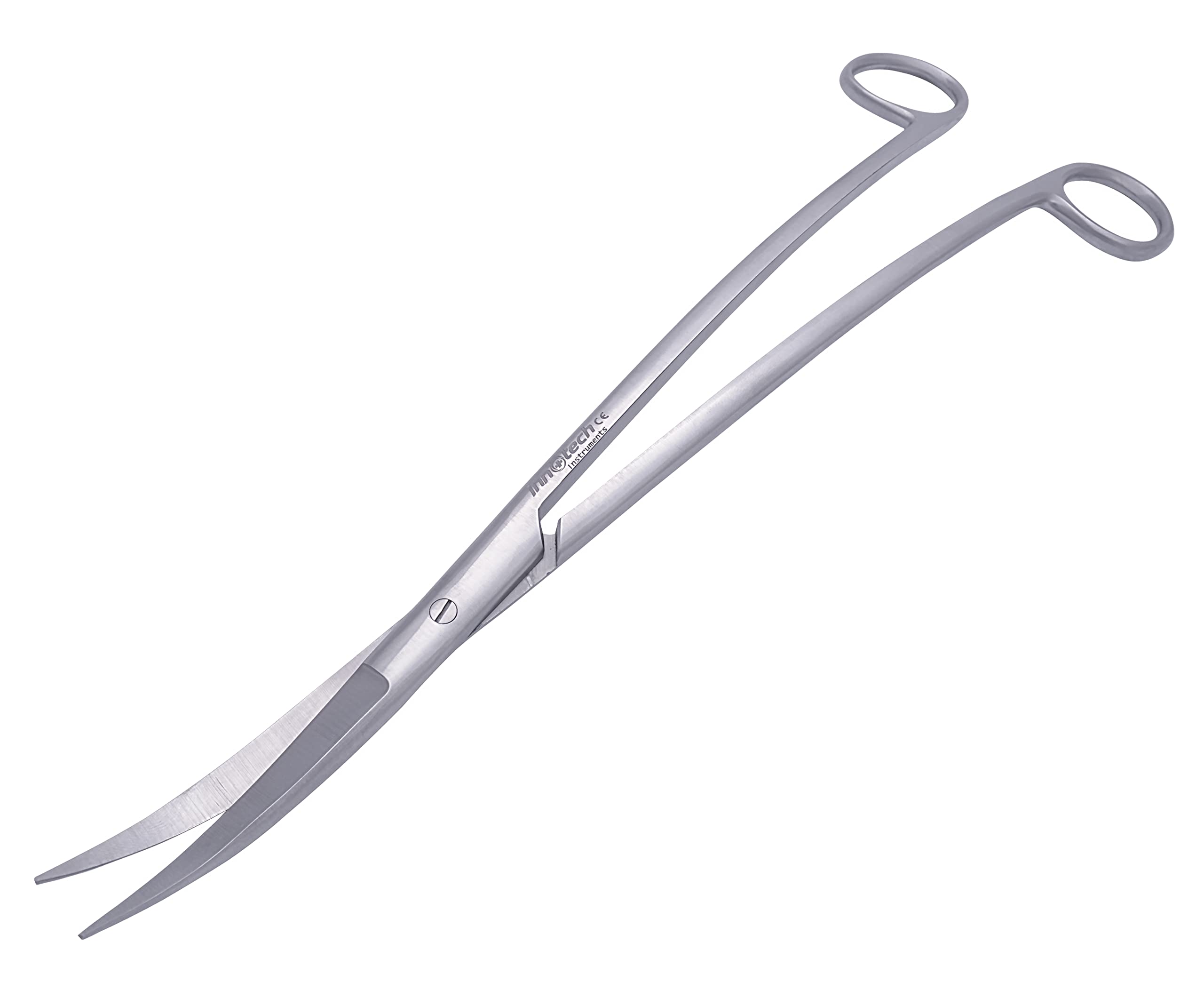 Innotech Aquarium Cleaning Wave Scissors Black Plant Scissors for Aquatic Plants (30 cm, Silver)