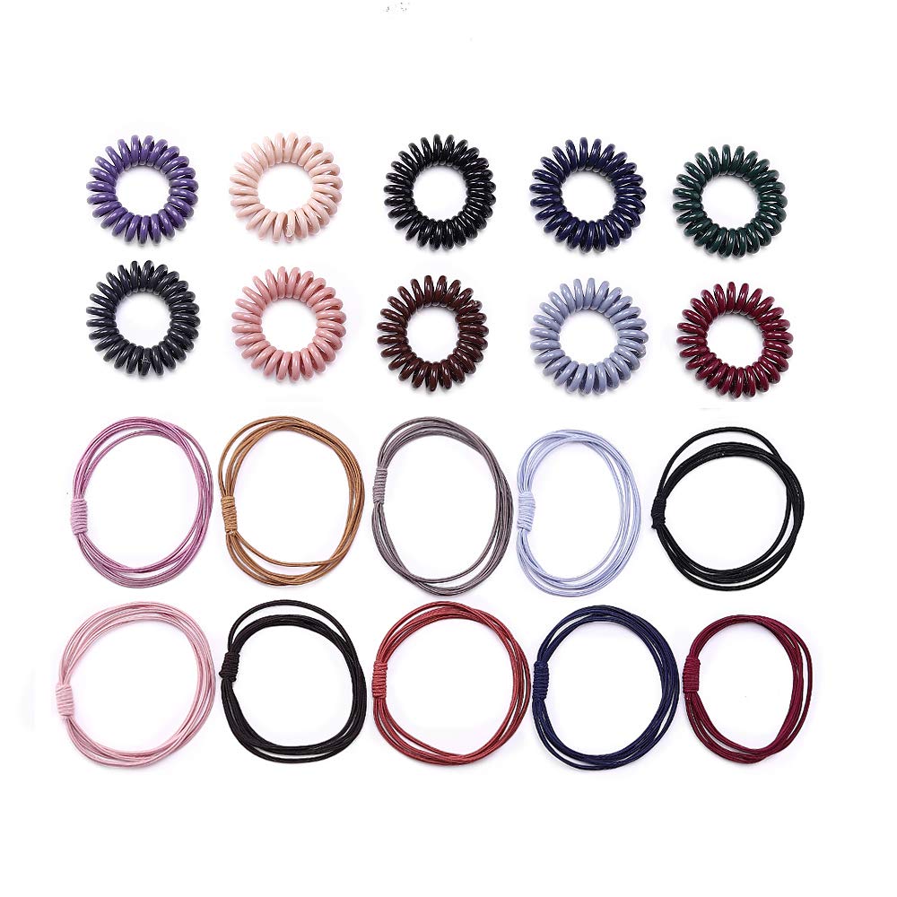 The 10 Best Black Plastic Coil Ladies Fashion Hair Ponytail Holder Hair Care