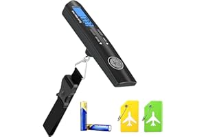 HOME STUDIO COLLECTION Luggage Scale with Baggage Tags Included Digital HD LCD Display 110 lb/50 kg Capacity Weight Luggage Scale for Heavy Baggage Digital Baggage Weight Scales for Small to Large Size Bag Battery Included