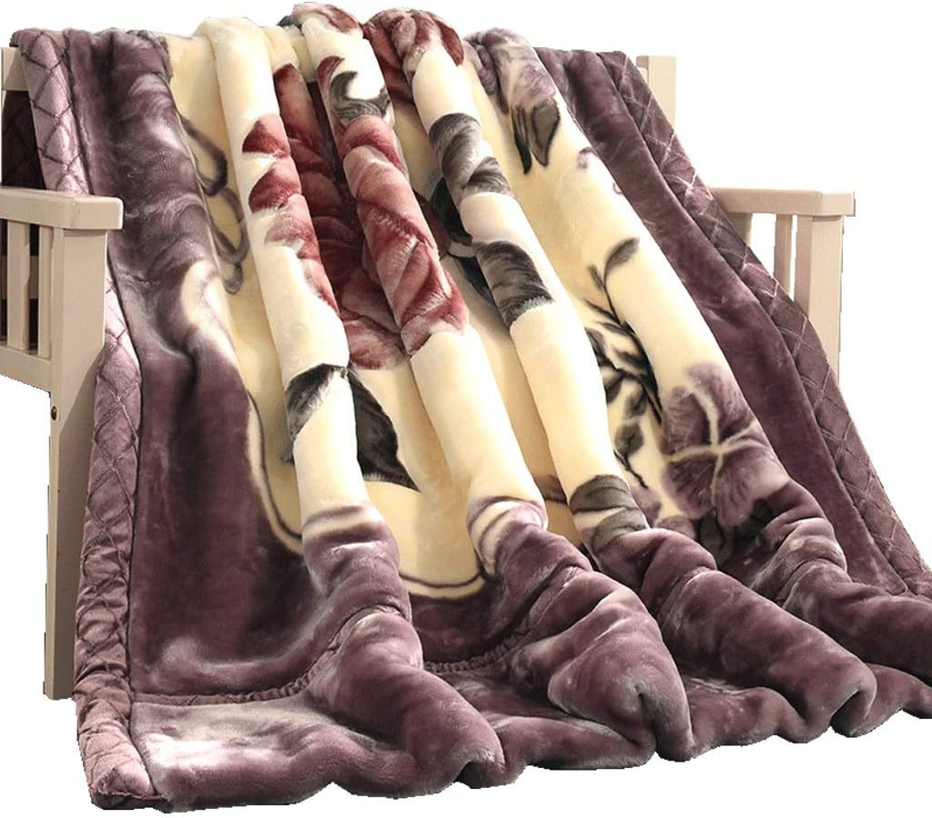 Fleece Blanket King Size, Heavy Korean Mink Blanket 79 X 91 Inches