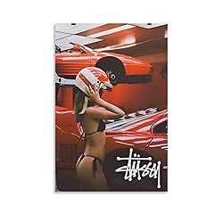 Stussy Car Poster Aesthetic Racer Woman Driver