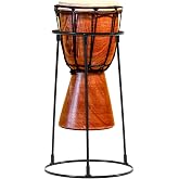 Moxweyeni Lightweight Djembe Stand, Fits 8.5-12'' Djembes, Classic | Portable Drum Stand, Carbon Steel Standing Support Frame for Percussion African Bongo Djembe Drum