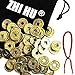 zhihu 50pcs Good Lucky Chinese Feng Shui Coins (20mm)+Red String Bracelet for Wealth and Success Men Women Birthday Christmas Xmas Gifts