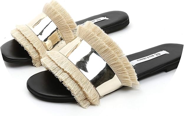 fringe flip flops