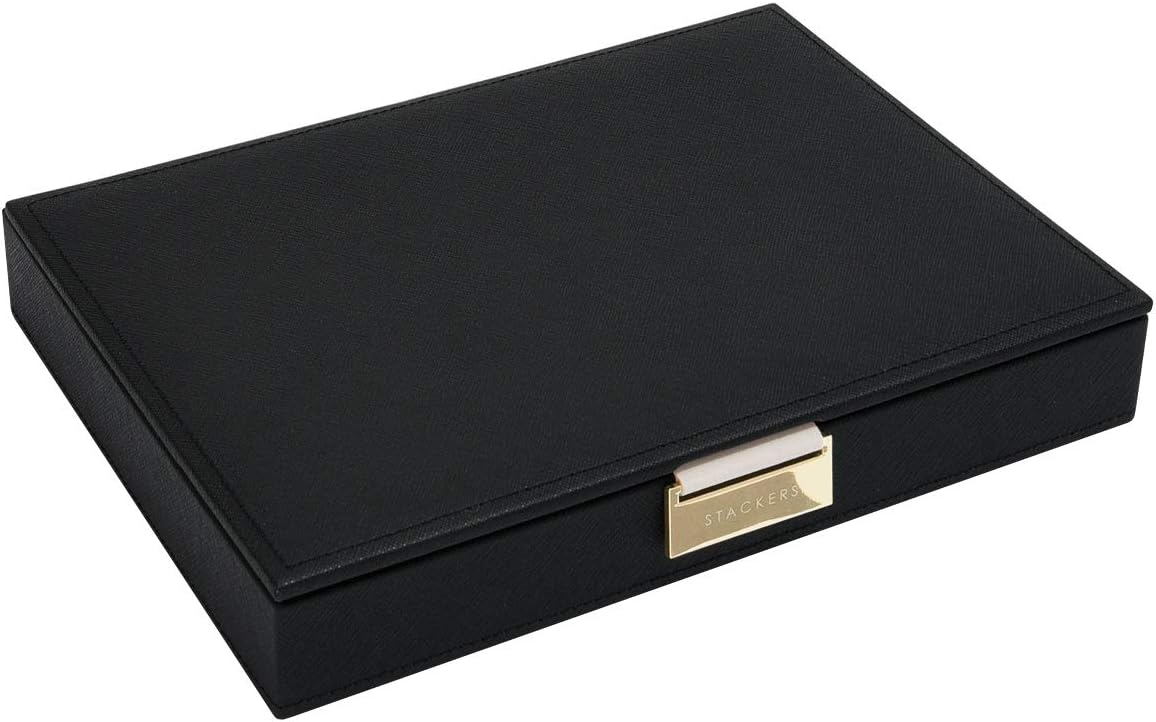 Stackers Black Classic Medium Jewellery Box Lid - Image 4