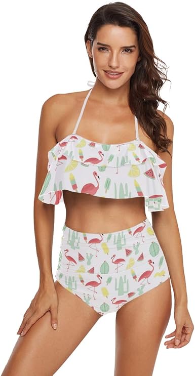 high waisted cactus swimsuit