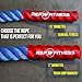 Rep V2 Blue/Red Battle Rope, 1.5 inch - 30 ft