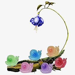 TindoBewan 50 PCS Glow in The Dark Mini Resin Snail