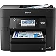 Epson Workforce Pro WF-4833 Wireless All-in-One Color Inkjet Printer, Black - Print Scan Copy Fax - 25 ppm, 4800 x 2400 dpi, 4.3" Touchscreen, Auto 2-Sided Printing, 50-Sheet ADF, 500-Sheet, Ethernet