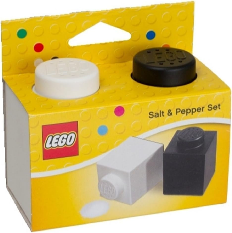 LEGO 850705 Salt and Pepper Shaker Set - Novelty Kitchen Decor