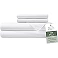 Hotel Sheets Direct 4 Piece Bed Sheet Set Full Size, 100% Viscose Derived from Bamboo Sheets Set with 2 Pillowcases, Cooling & Breathable Luxury Bedding, Moisture-Wicking & Silky Soft Texture, White