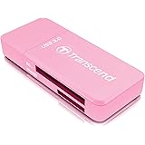 Transcend USB 3.0 SDHC / SDXC / microSDHC / SDXC Card Reader, TS-RDF5R (Pink)