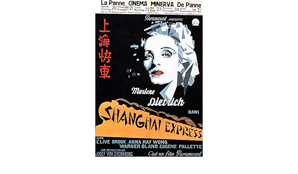 Amazon Com Shanghai Express Marlene Dietrich 1932 Movie Poster Masterprint 24 X 36 Posters Prints