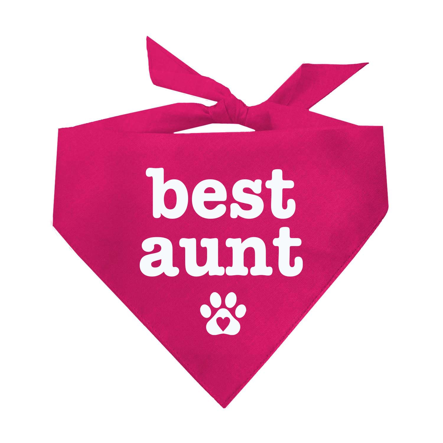 Best Aunt Dog Bandana (587 Hot Pink, One Size)