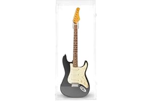 PENNZONI Electric Guitar Display Case - Fully Acrylic Electric Guitar Case - Horizontal Guitar Display Case Wall Mount, Guitar Wall Case Made from Clear Acrylic