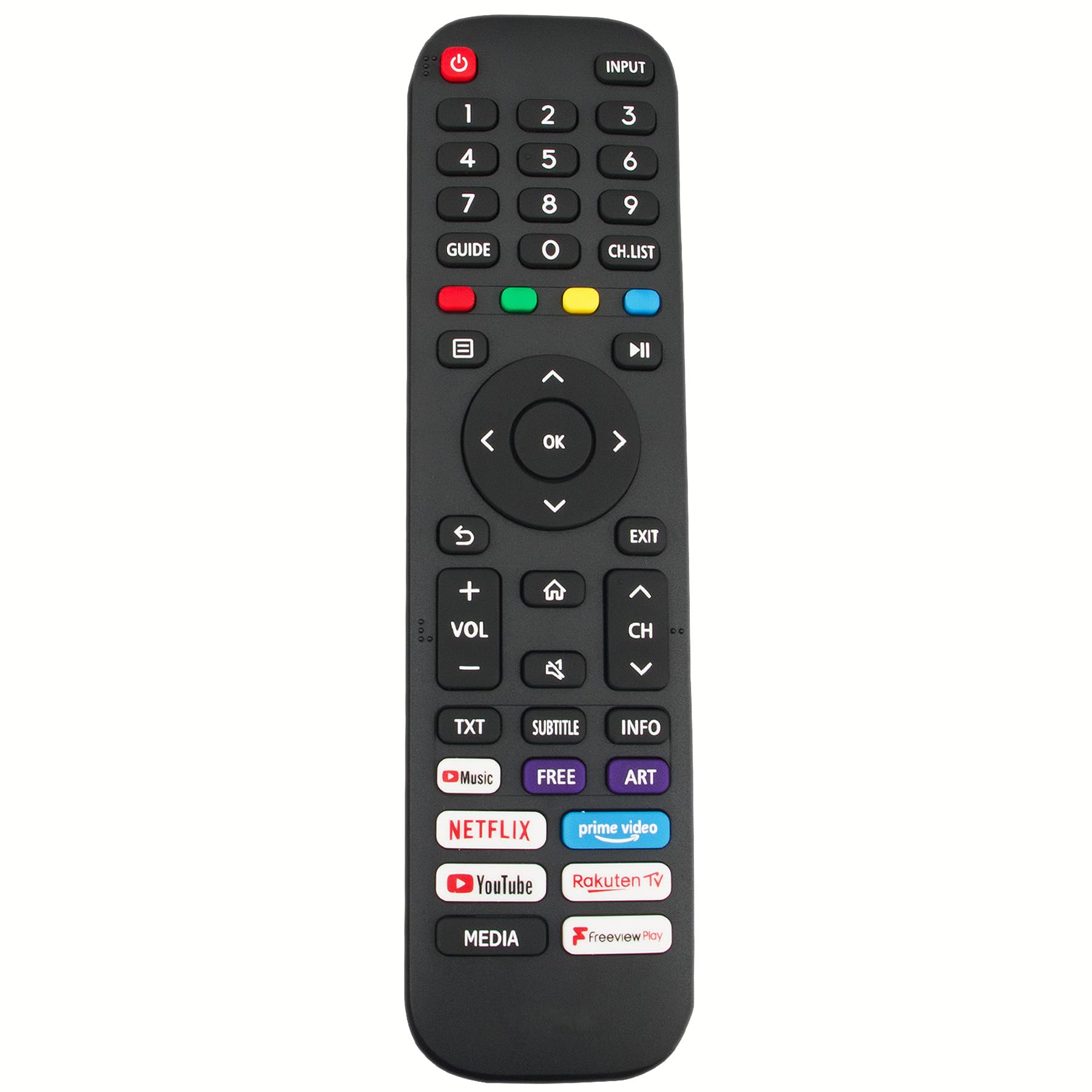 VINABTY Replaced Remote Fit for EN2G30H Hisense Smart TV 40A4DG 40A4DGCH 40A4EG 40A4FG 40A4GG 40A4HG 40A4EGCH 40A4BGTUK 40A4CGTUK 40A4EGTUK 40A4FGTUK