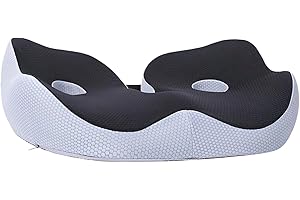 Seat Cushions for Office Chairs, Chair Cushion - Memory Foam Seat Cushion with Ergonomic Design for Sitting Comfort & Posture