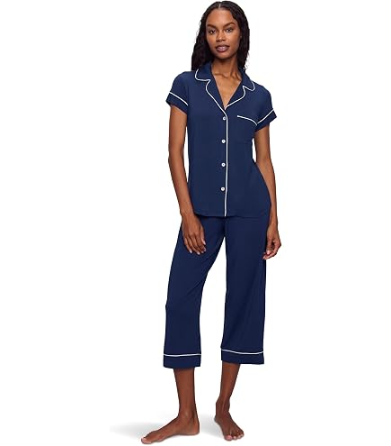 Eberjey Womens Gisele TENCEL™ Modal Short Sleeve & Pant PJ Set
