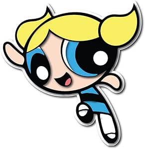 amazoncom platinum stuff bubbles the powerpuff girls sticker decal