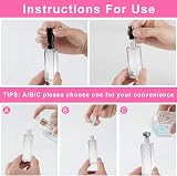 LOPHE Perfume Atomiser Refillable 20 ml 3 Pcs Transparent Glass Spray view 6