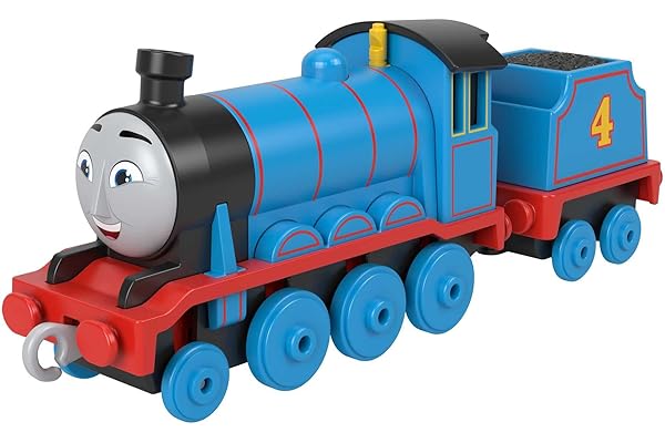 Fisher-Price Thomas & Friends Gordon Engine, die-cast Metal Push-Along Toy Train for Preschool Kids 3 Years and up