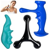 Abnaok Trigger Point Massage Tool for Deep Tissue, 3PCS Fascia Release Tools Set, Thumb Saver Massage Tool for Full Body Pain Relief, with 3-Legged Massage Knobs, Stress Relief