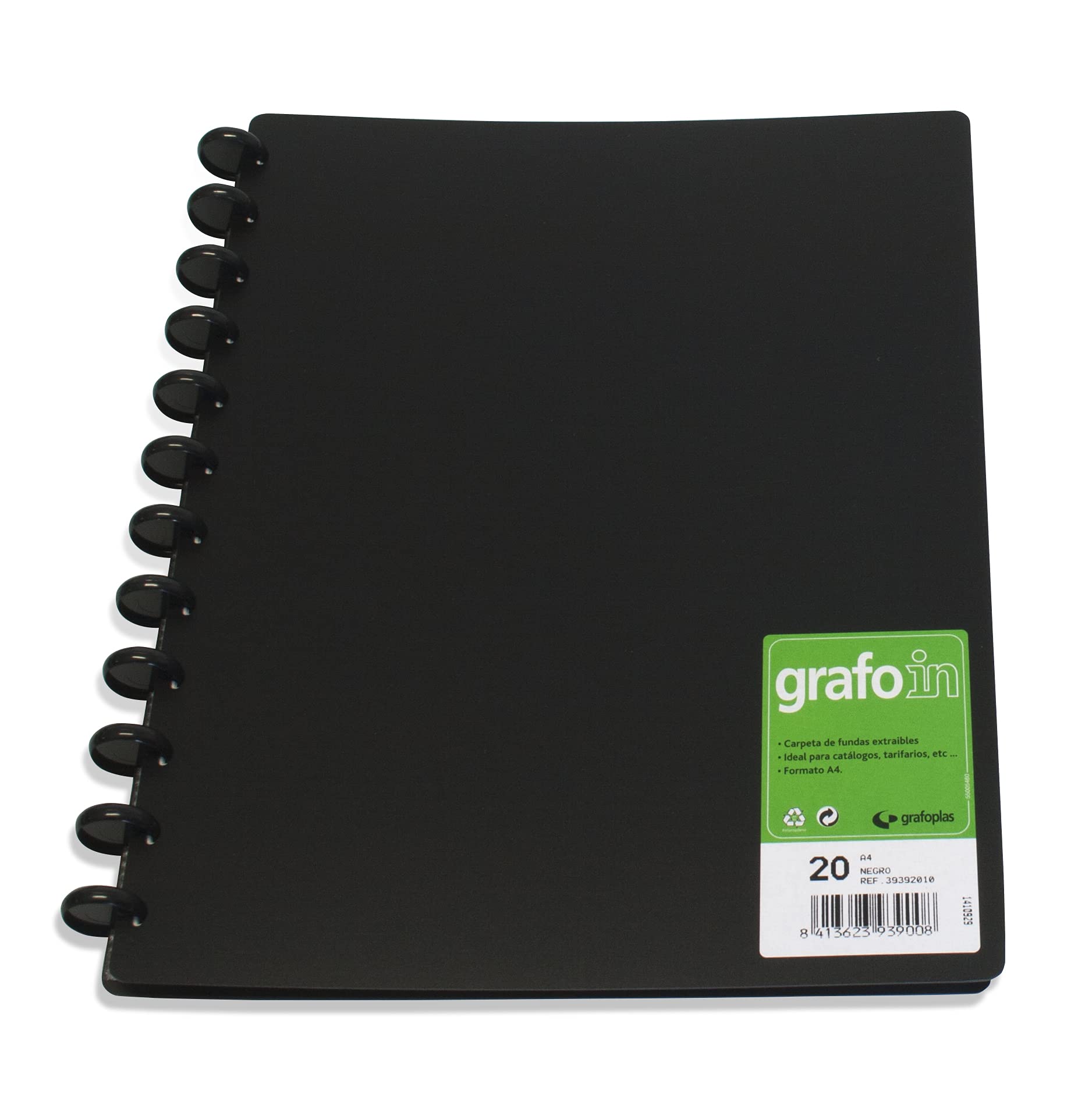 Grafoplás Folder A4 Polypropylene,Black