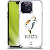 Head Case Designs Black and Orange Got Cat Gel Case [Military Grade Protection] Compatible with Apple iPhone 14 Pro Max and Compatible with MagSafe