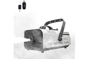 BIPOLARLIGHT 1000 Watt Fog Machine Indoor/Outdoor, Halloween Smoke Machine with Auto Mode and Wired Remote Control for Wedding, Parties and Stage Effect,20000 CFM Haze machine