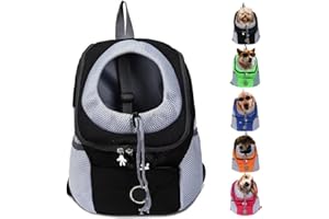 Dog Carrier Backpack, Summer Dog Backpack,Breathable Dog Backpack Carrier for Small Medium Dogs Cats 0-26 Lbs,Travel Dog Pack
