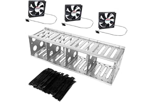 Uonlytech Shockproof 3.5-inch Hard Drive Cage 12/16-layer Rack Durable Mounting Bracket for External Hdds Heat