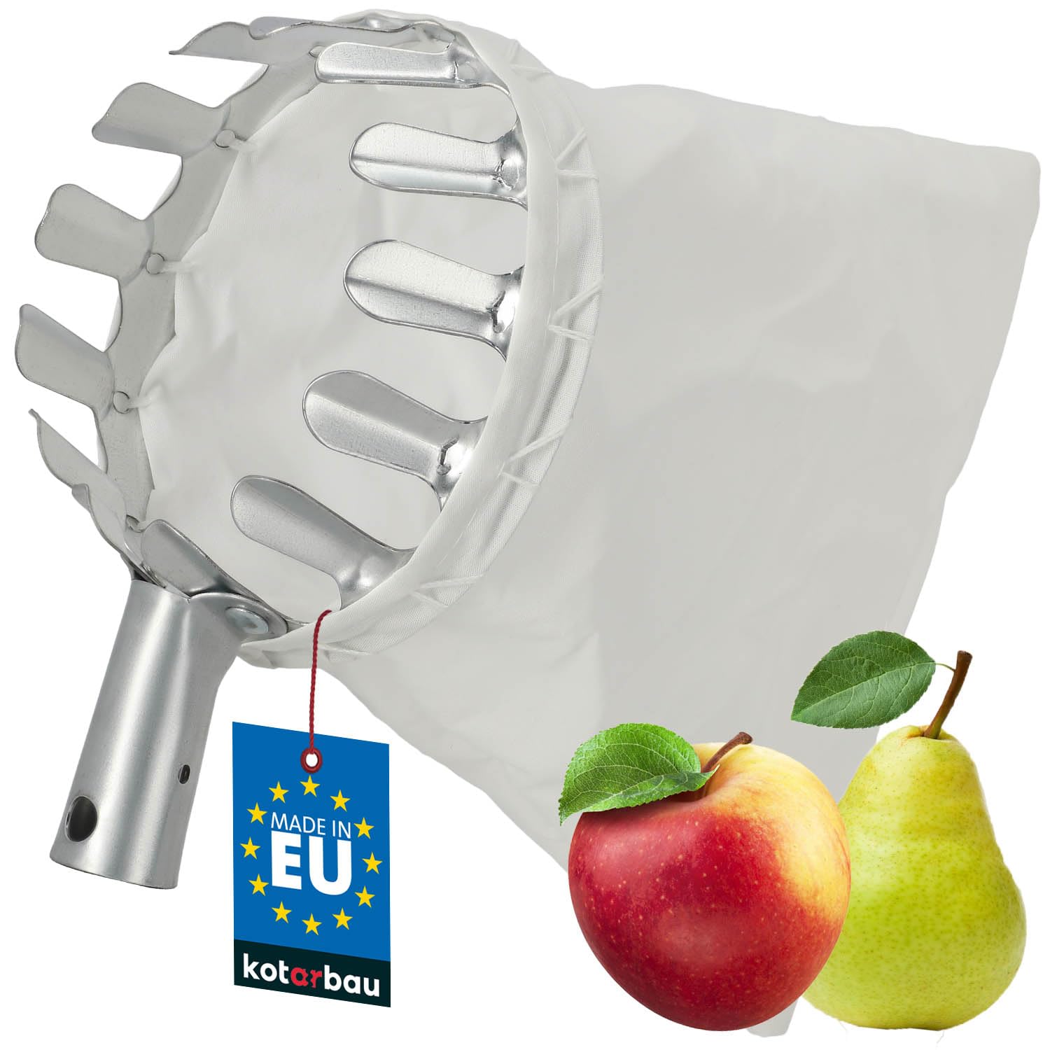 KOTARBAU® Fruit picker 125 mm harvest aid for picking high growing fruits